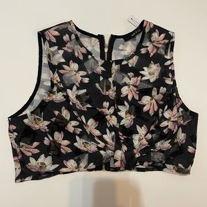 Floral crop top
